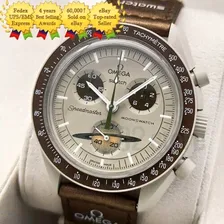 Omega x Swatch Bioceramic Moonswatch Mission To Saturn - SO33T100 -Tracking
