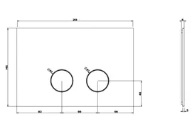 Кнопка смыва Gessi Geberit Omega 12 54615/031 цвет белый