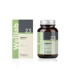НОВИНКА! БАД с омега-3 в высокой концентрации Welllab OMEGA-3, 60 капсул