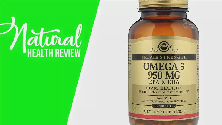 Solgar, Omega 3 EPA & DHA, Triple Strength, 950 mg, 100 Softgels