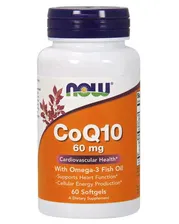 CoQ10 60 мг with Omega 3 60 капс (NOW)