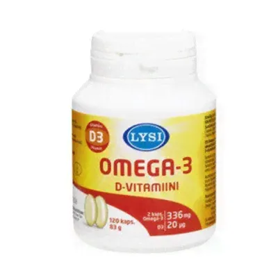 Lysi omega-3 витамин D 120 капс.