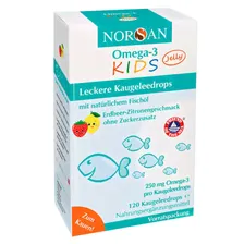 Жевательные пастилки NORSAN Omega-3 KIDS, 45 шт. по 250 мг