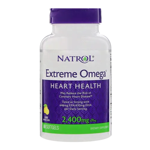Natrol Экстрим Омега/Extreme Omega 2400 мг капсулы, капсулы 2400 60