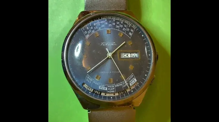 Raketa Perpetual Calendar (Blue Dial) Vintage Soviet USSR Watch 2328.H