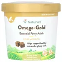 NaturVet, Omega-Gold с жиром лосося, добавка для собак и котов, 90 мягких жевательных таблеток