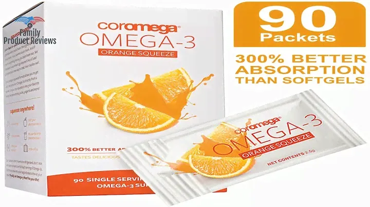 Coromega Omega 3 Fish Oil Supplement 650mg of Omega-3s with 3X Better Absorption Than Softgels Ora