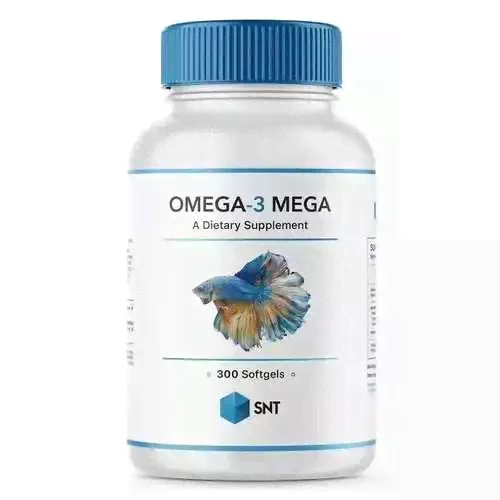 Omega 3 MEGA + vitamin E, Омега 3 с витамином Е, 300 капсул, SNT (Swiss Nutrition)