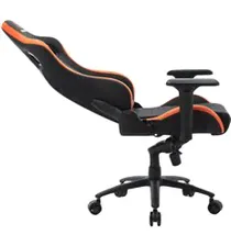 Игровое кресло EVOLUTION OMEGA, экокожа, цвет черный/оранжевый