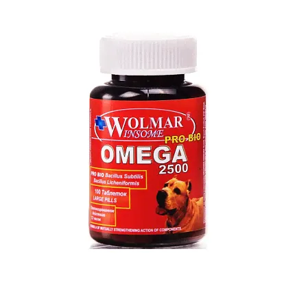 ВОЛМАР Pro Bio Omega 2500, комплекс для собак для нормализации обмена веществ, 100 табл.-0