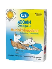 Витамины для детей Lysi Moomin Omega-3+D 36капсул