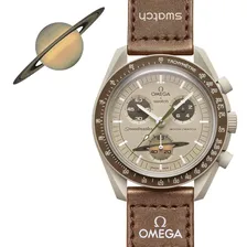 OMEGA Часы наручные Кварцевые OMEGA Xswatch BIOCERAMIC MoonSwatch,Saturn