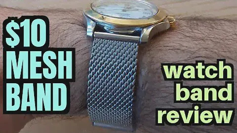 This $10 mesh watch band looks surprisingly nice on an Omega Seamaster 120m