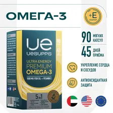 Омега-3 UESUPPS Ultra Energy Premium Omega-3 90 капсул