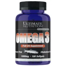 Omega 3 капс., 1000 мг, 1.405 г, 180 шт. Ultimate Nutrition
