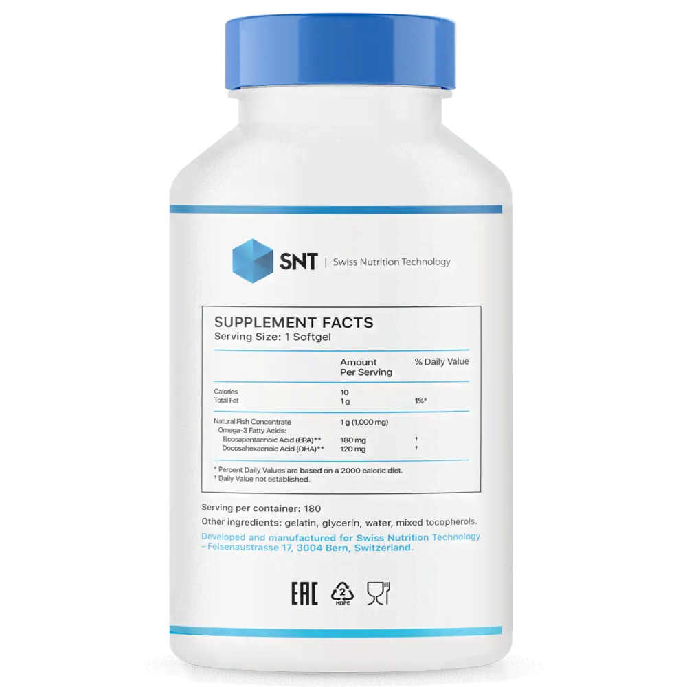 SNT Omega 3 Regular 180 капсул