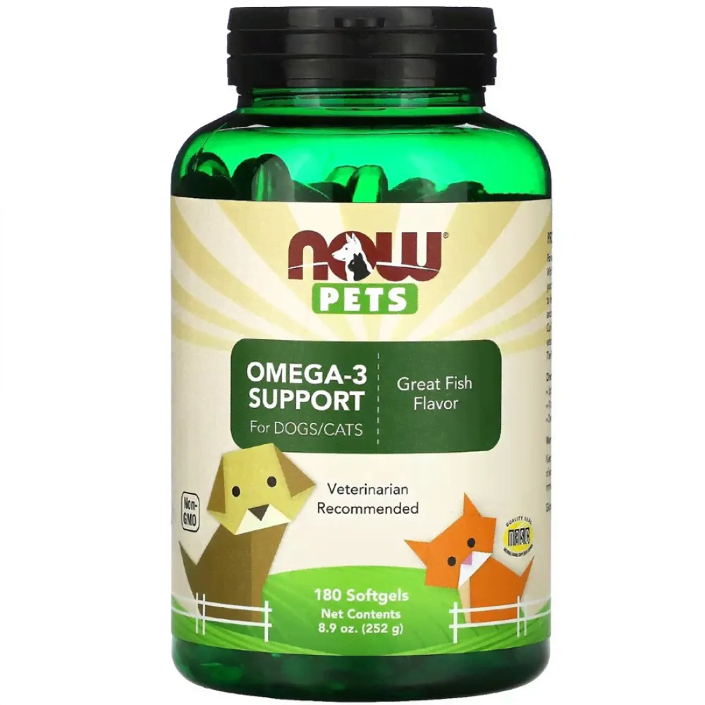 Now Foods Pets Omega-3 180 капсул-0