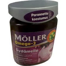 Витамины для сердца с Омега-3 Möller Omega-3 Sydämelle 76 капсул Möller