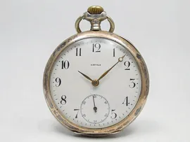 Серебряные карманные часы OMEGA