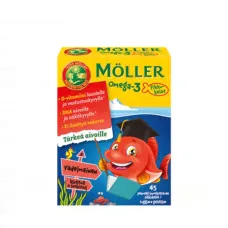 Рыбий жир Moller Omega-3 Pikkukalat 45 шт. малина-0