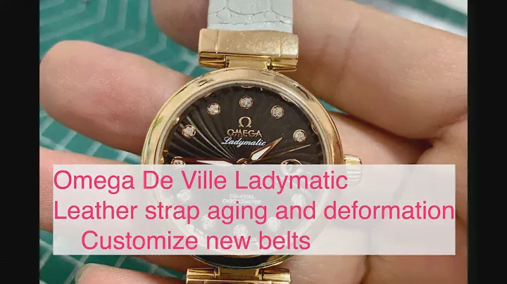 Omega De Ville Ladymatic Custom alligator strap size:16mm purple #Omegastrap #DeVille #Customstrap
