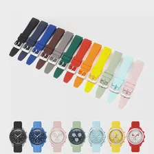 Ремешок для часов Omega Swatch Кобрендовый ремешок для часов Силиконовая система Planet System Изогнутый силикон 22 мм для Rolex Water Ghost Ремешок для часов