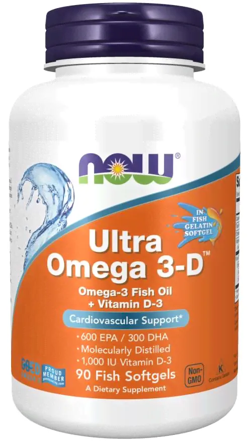 Омега NOW Ultra Omega 3-D (90softgel)-1