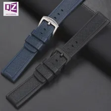 Фторкаучуковый ремешок для часов FKM 20-22 мм для Rolex Tissot Omega Аксессуары для часов huawei Samsung ремешок для часов спортивный резиновый ремешок