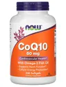 Now CoQ10 60 mg + Omega-3 240 капсул